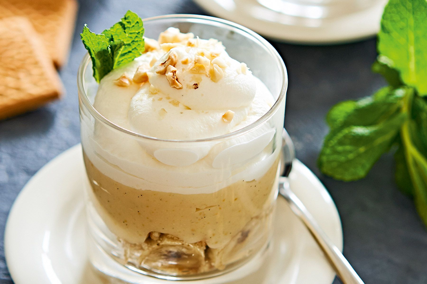 Banānu un cepumu pudiņš