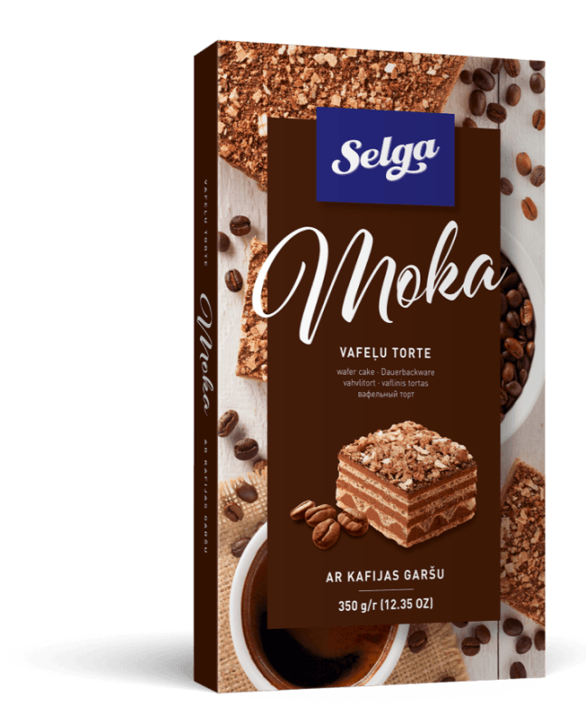 SELGA VAFEĻU TORTE MOKA