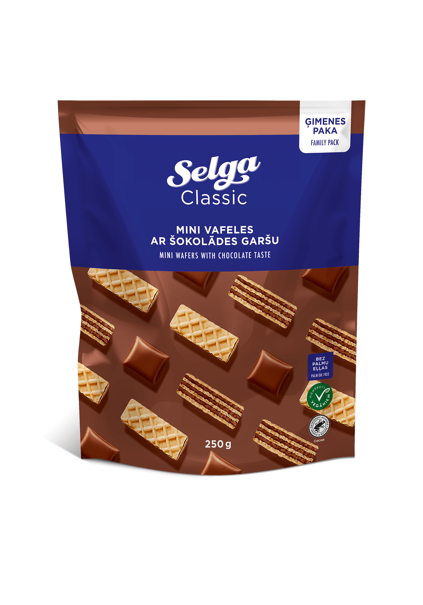 SELGA MINI VAFELES AR ŠOKOLĀDES GARŠU