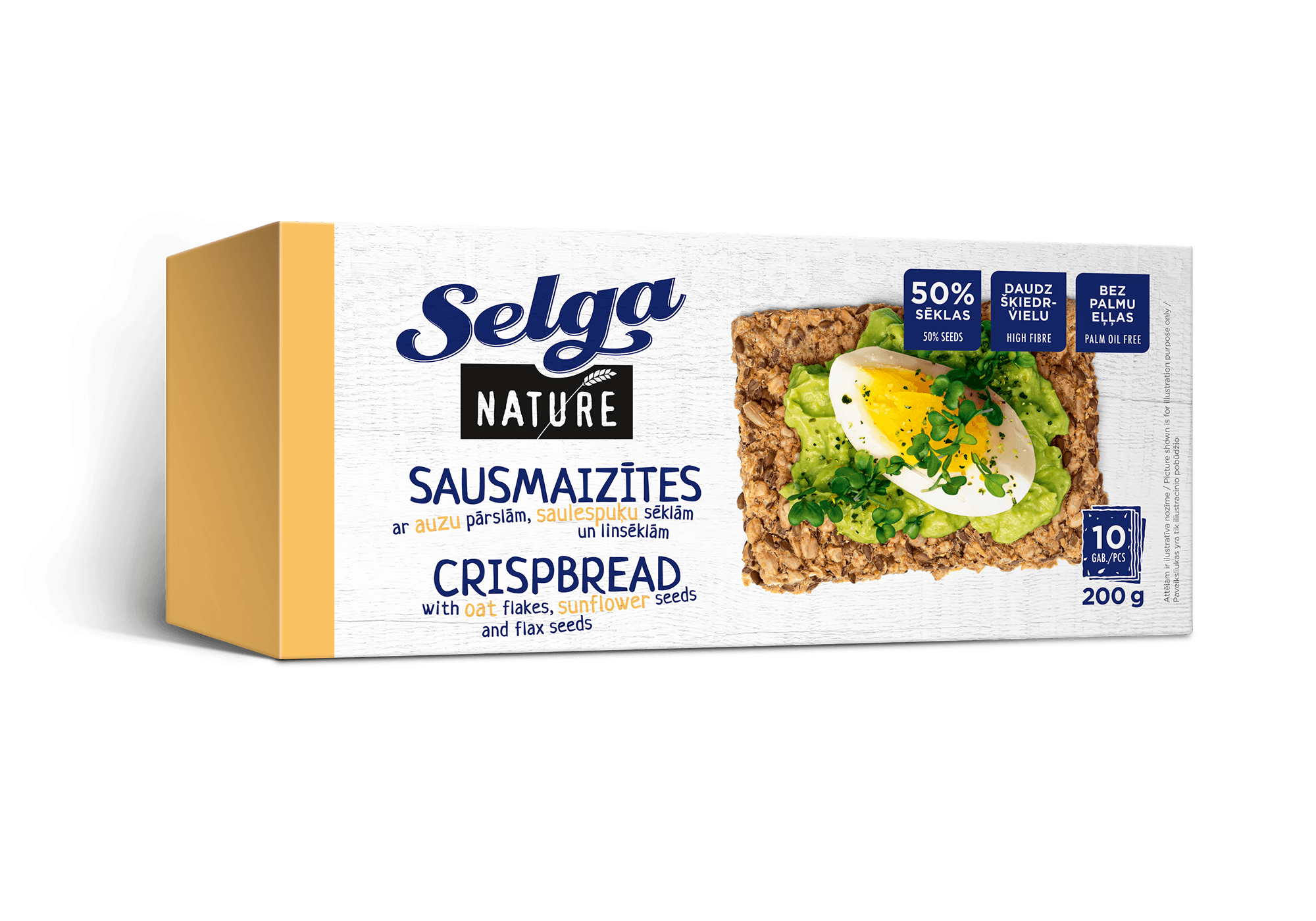 SELGA NATURE SAUSMAIZĪTES AR AUZU PĀRSLĀM UN SĒKLĀM