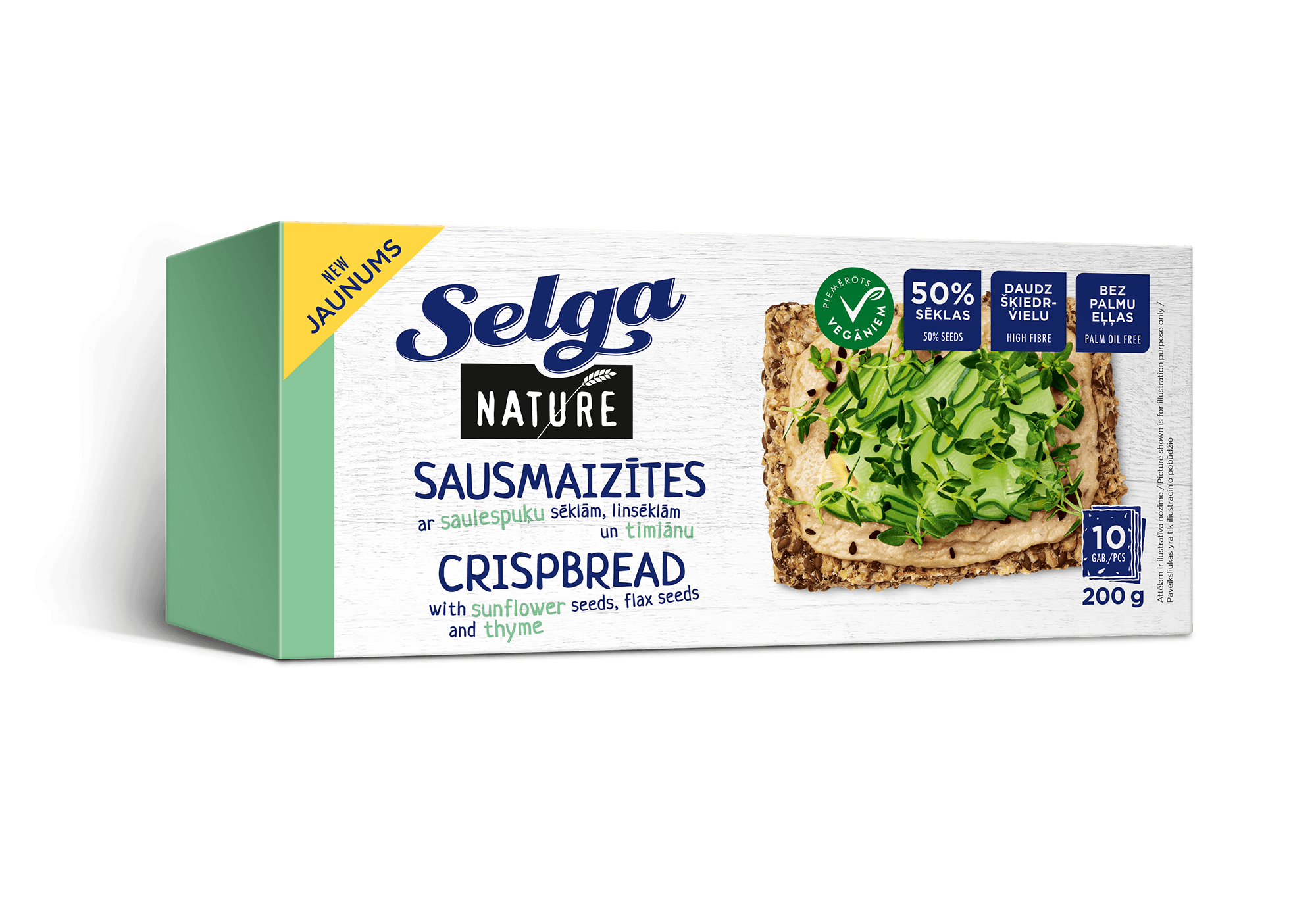 SELGA NATURE SAUSMAIZĪTES AR TIMIĀNU UN SĒKLĀM