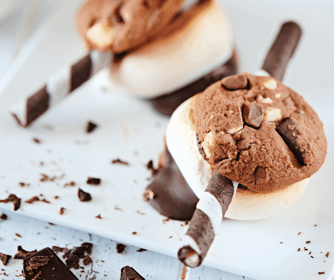 S’mores amerikāņu ugunskura cepumi