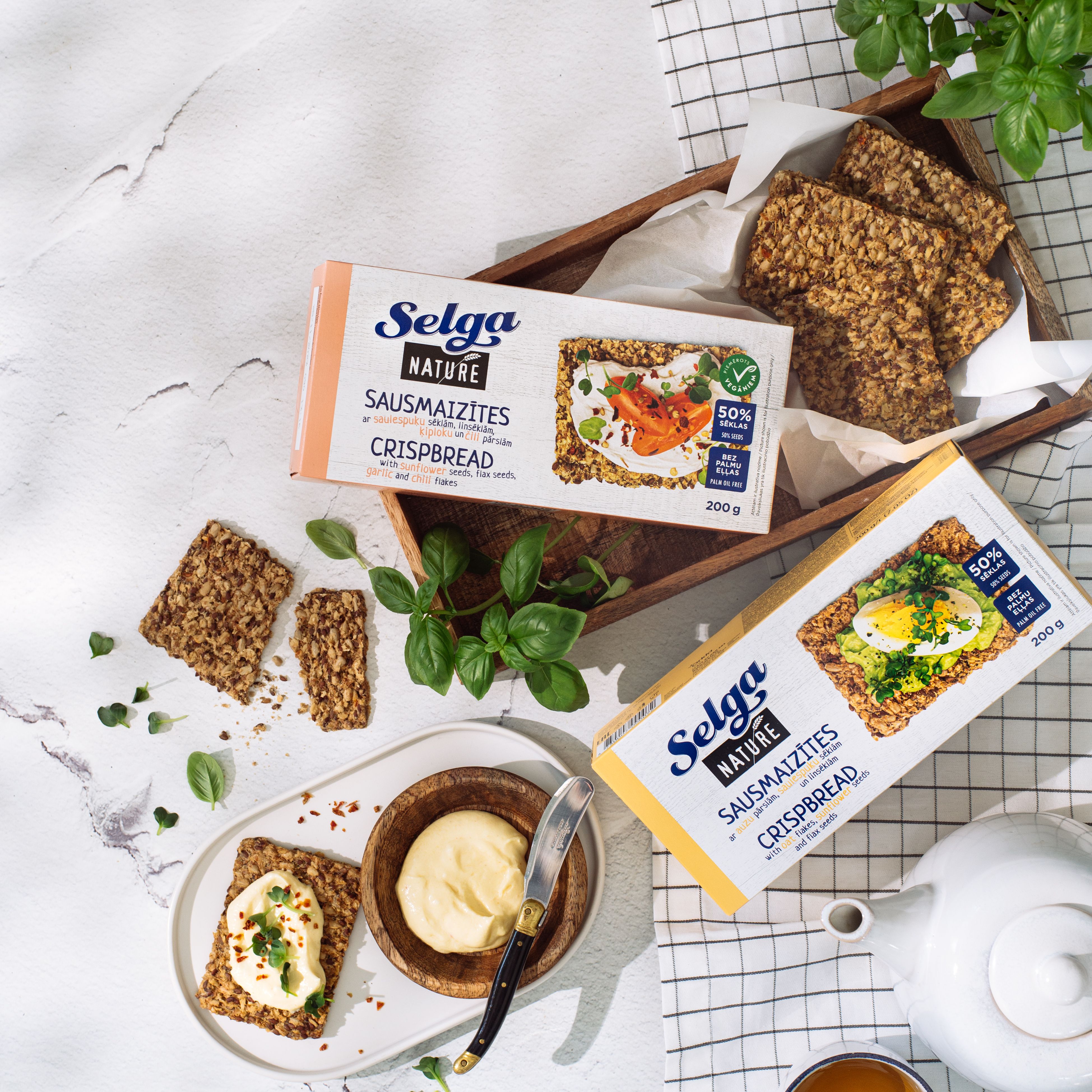 Divas gardas uzkodu idejas